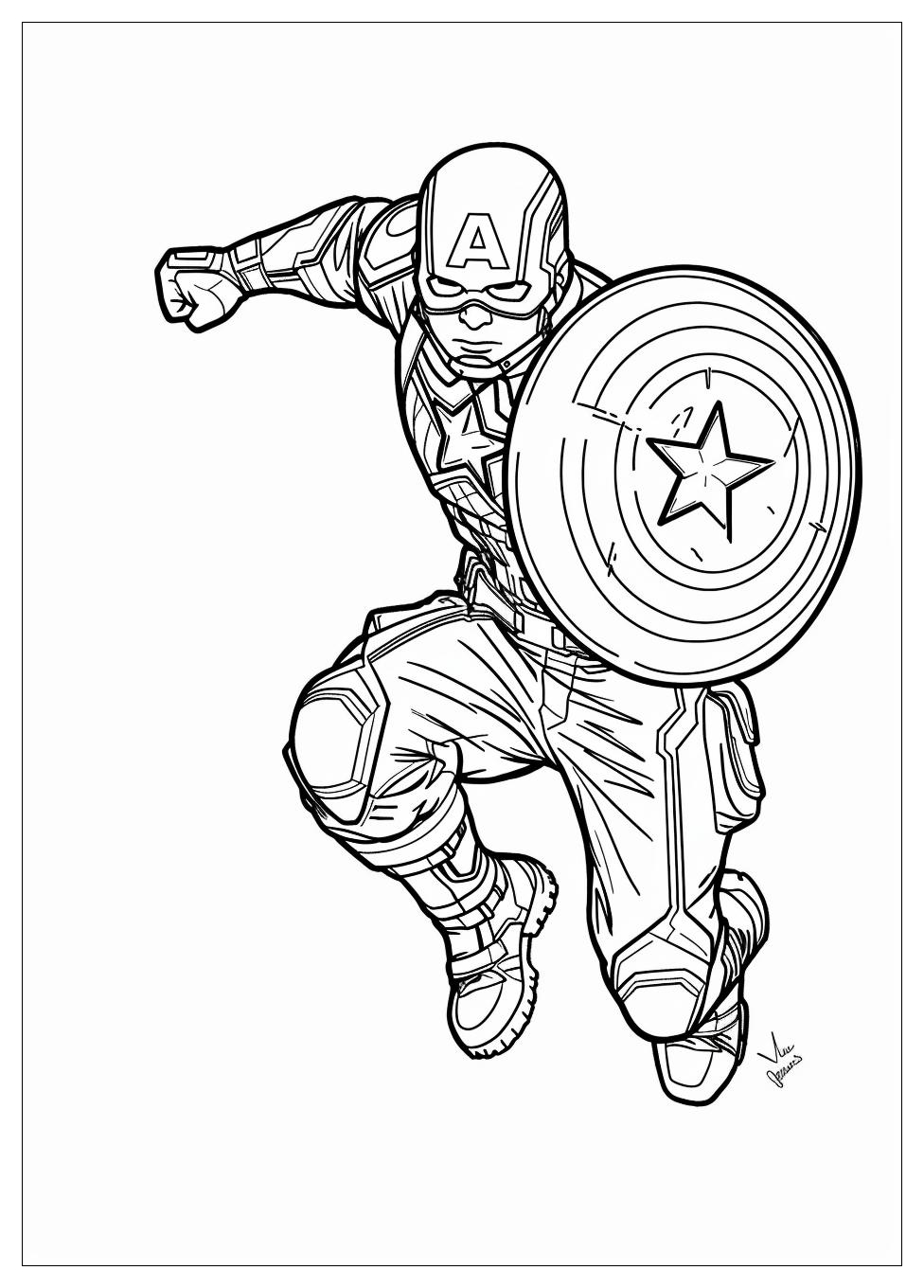 Captain America Coloring Pages-7