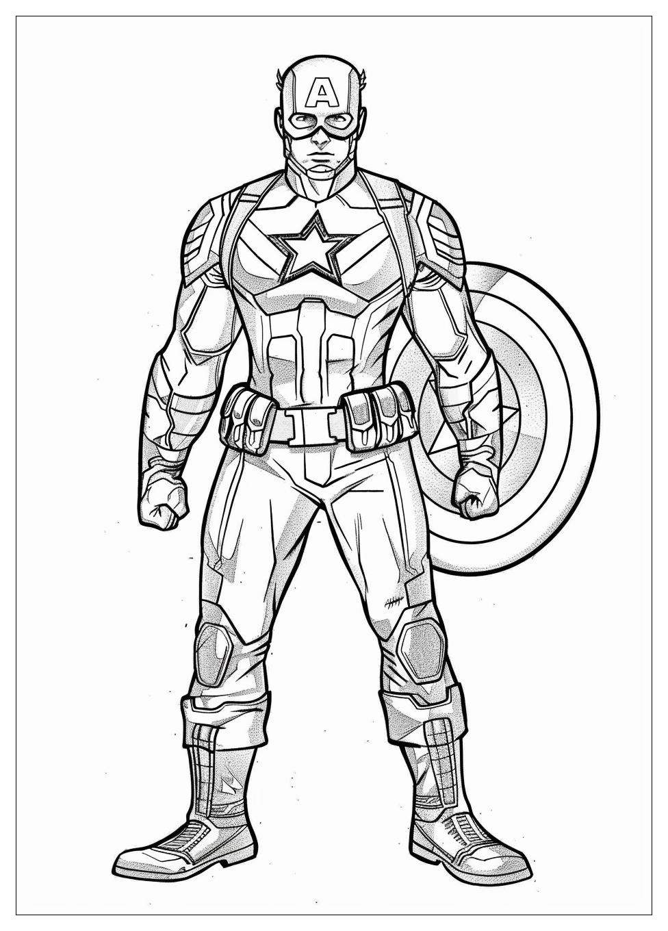 Captain America Coloring Pages-8