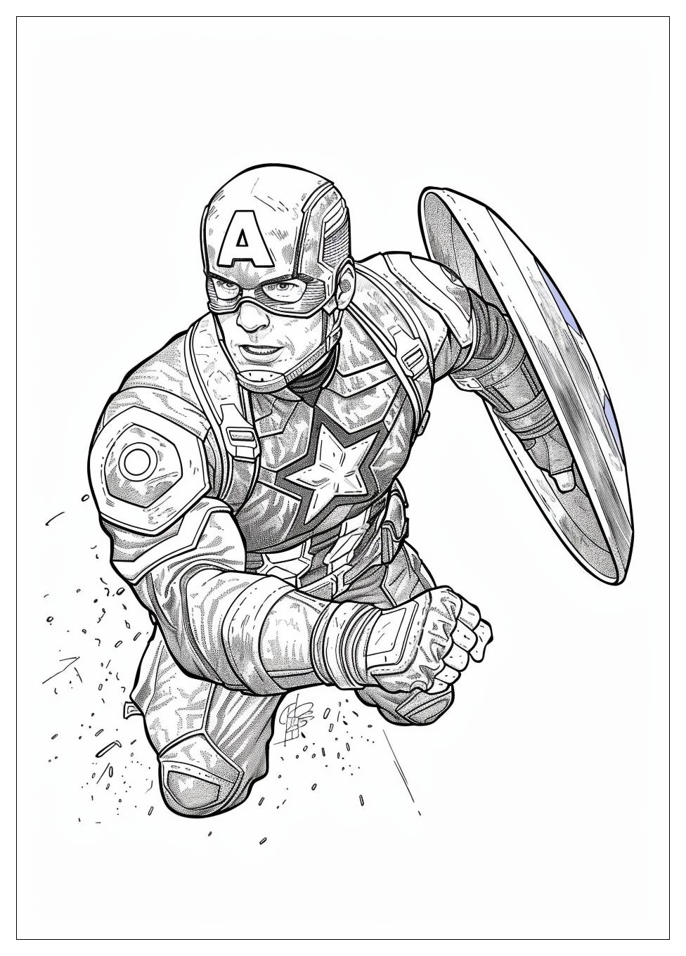 Captain America Coloring Pages-9