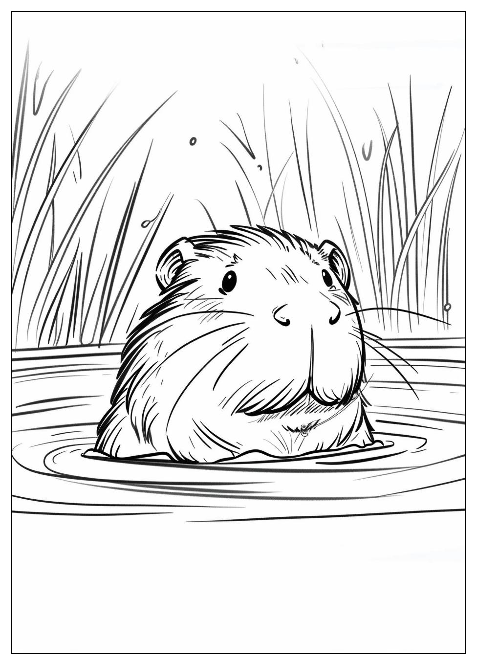 Capybara Coloring Pages-1