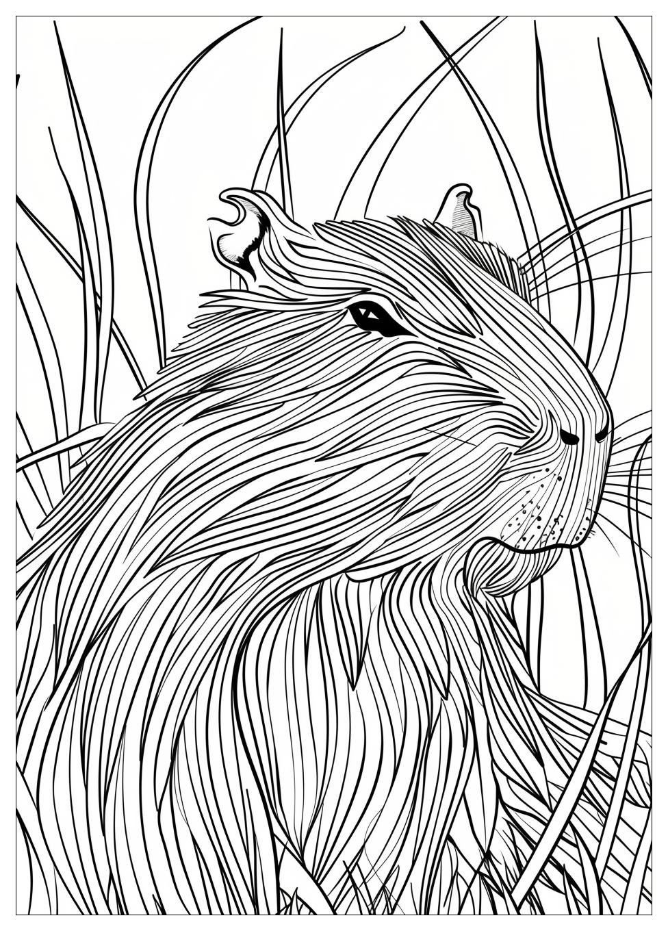 Capybara Coloring Pages-17