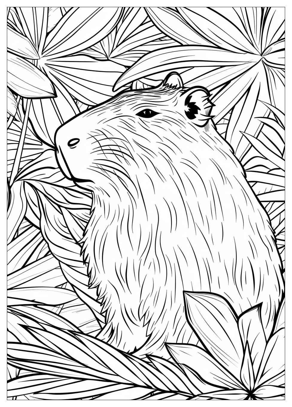 Capybara Coloring Pages-5