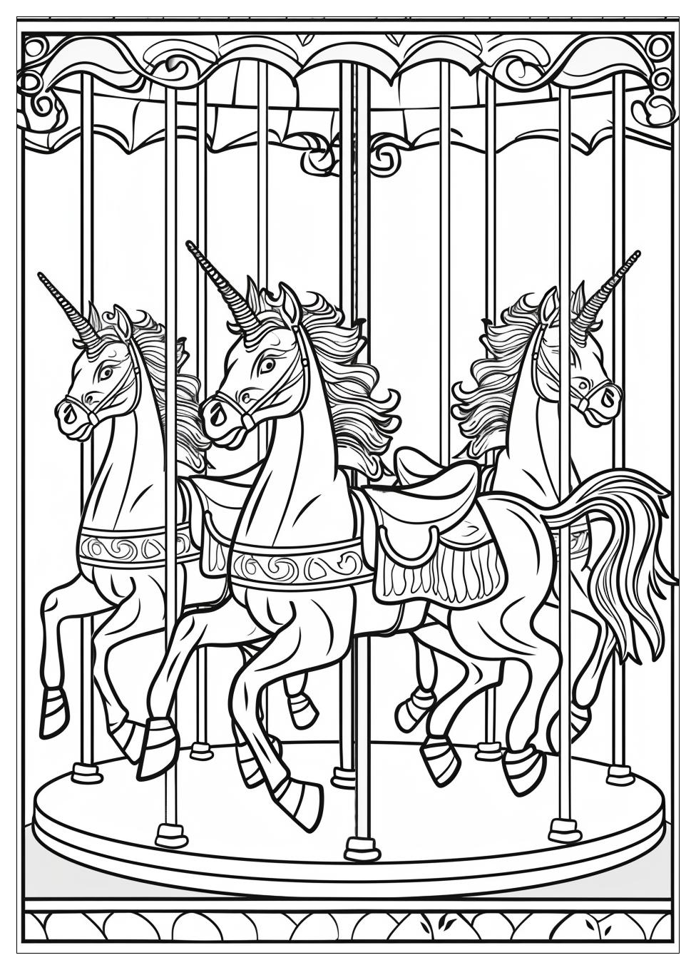 Carousel Coloring Pages-12