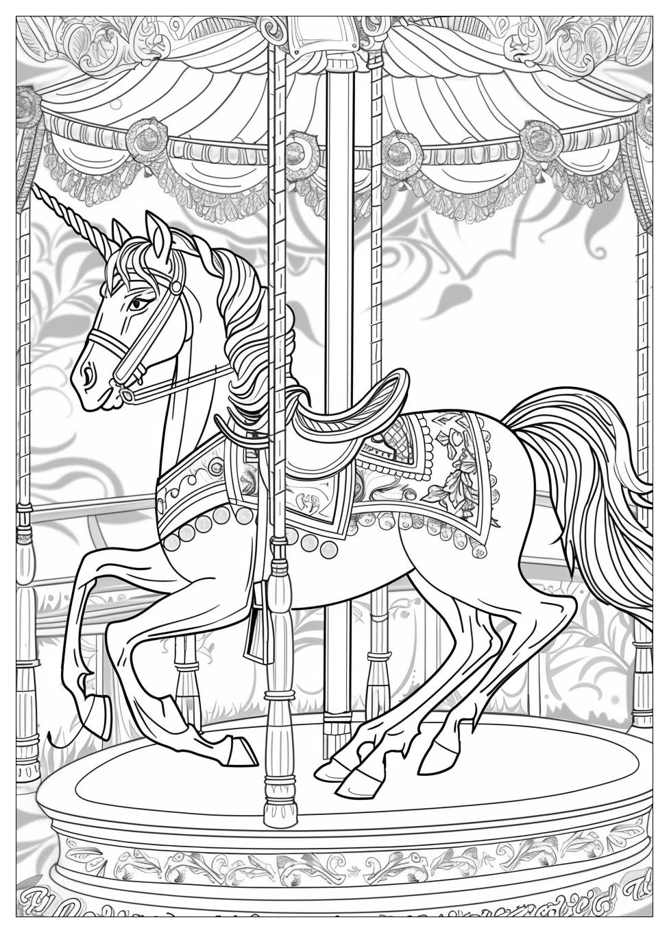 Carousel Coloring Pages-13