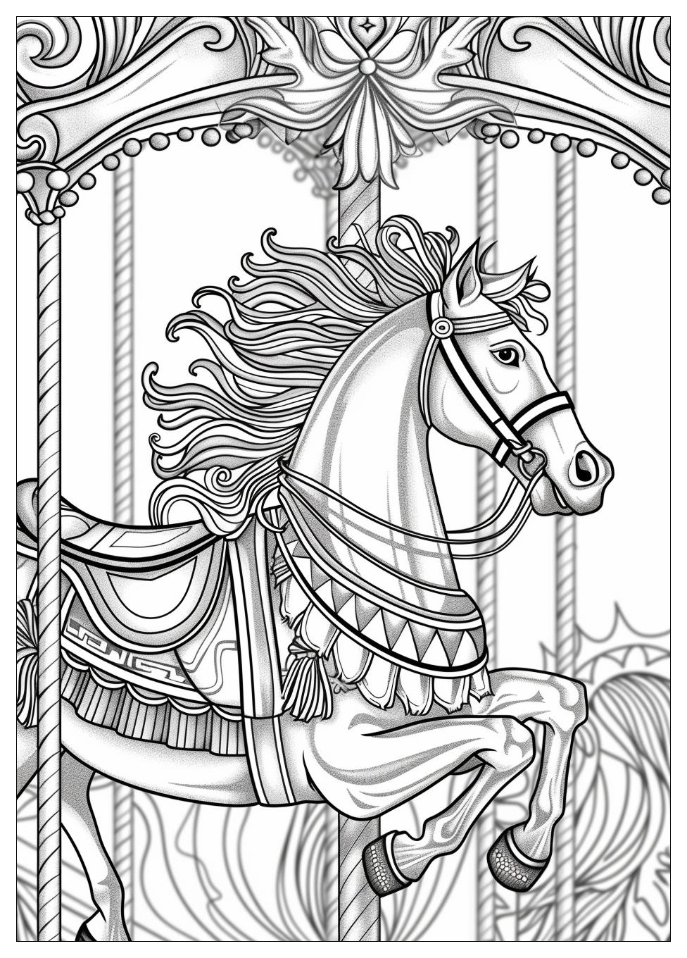 Carousel Coloring Pages-14