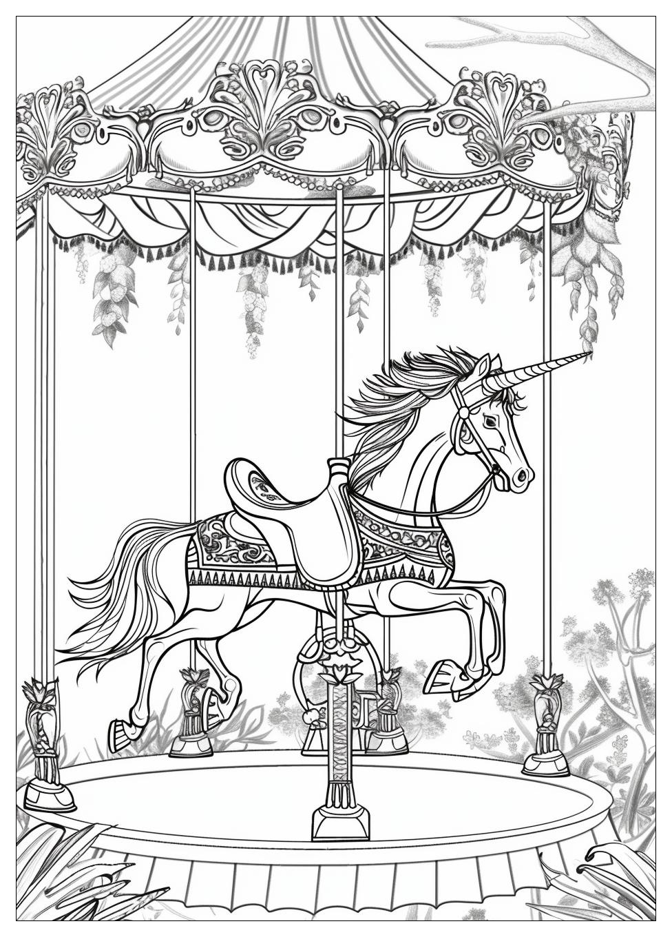 Carousel Coloring Pages-16