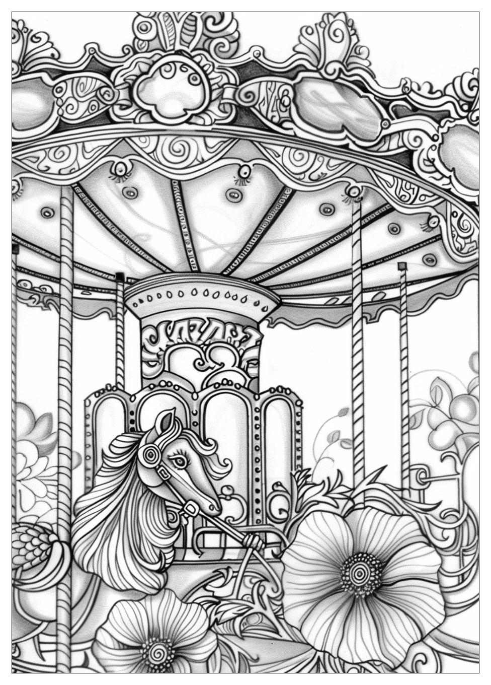 Carousel Coloring Pages-18