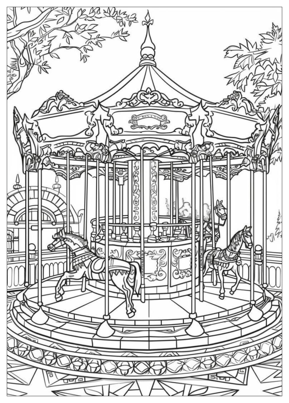 Carousel Coloring Pages-20