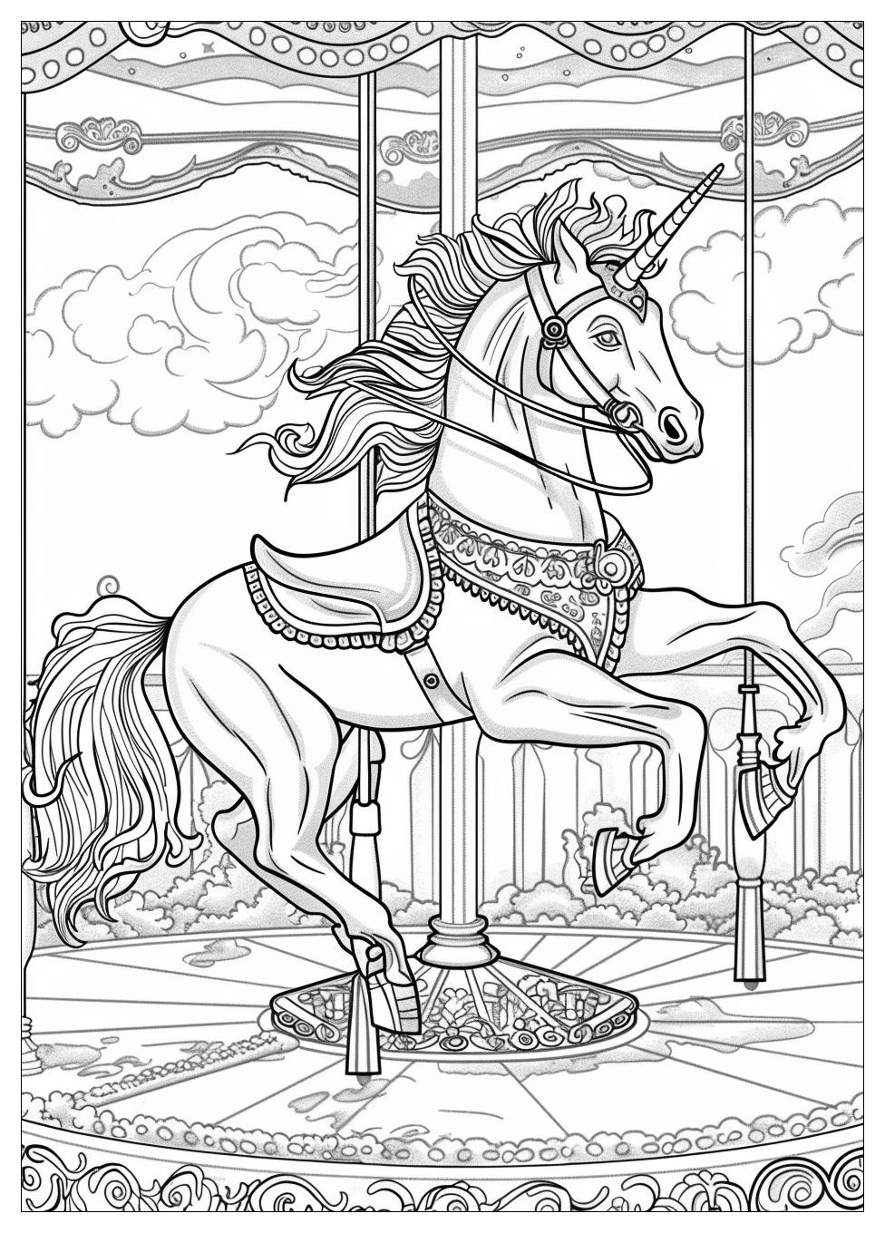 Carousel Coloring Pages-3