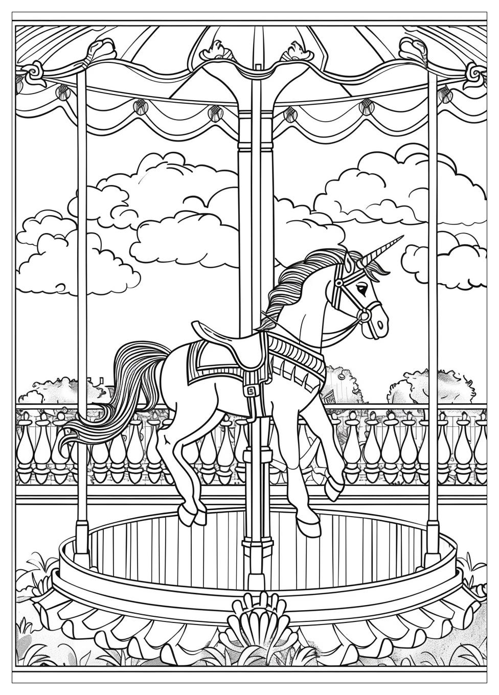 Carousel Coloring Pages-7