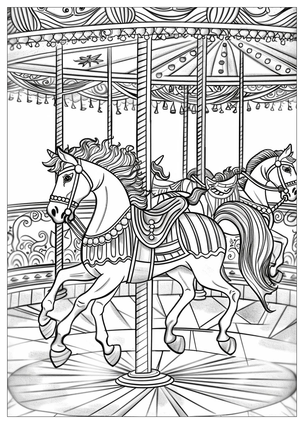 Carousel Coloring Pages-9