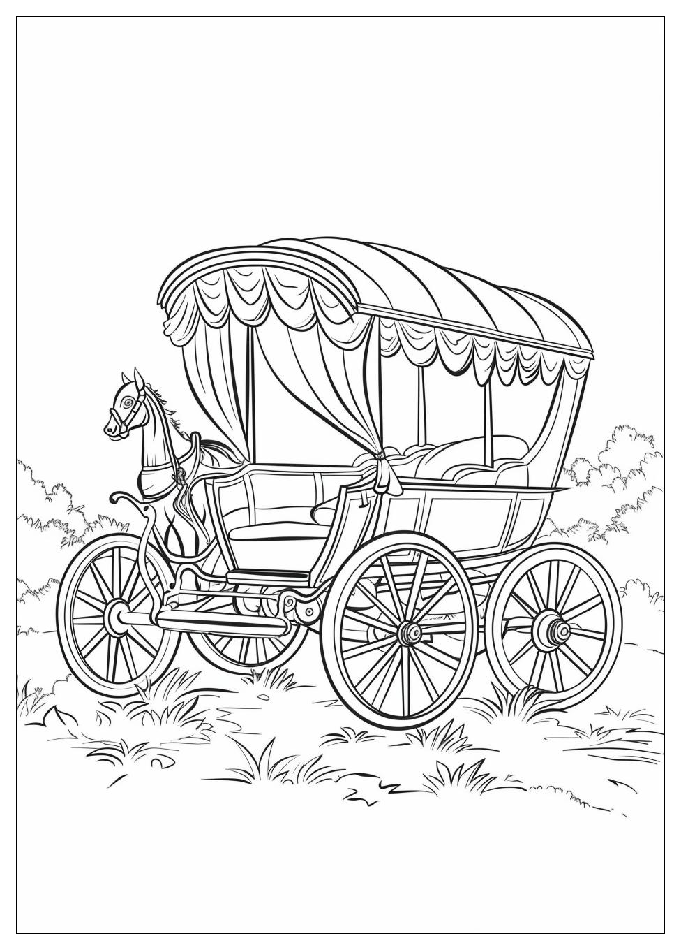 Carriage Coloring Pages-11