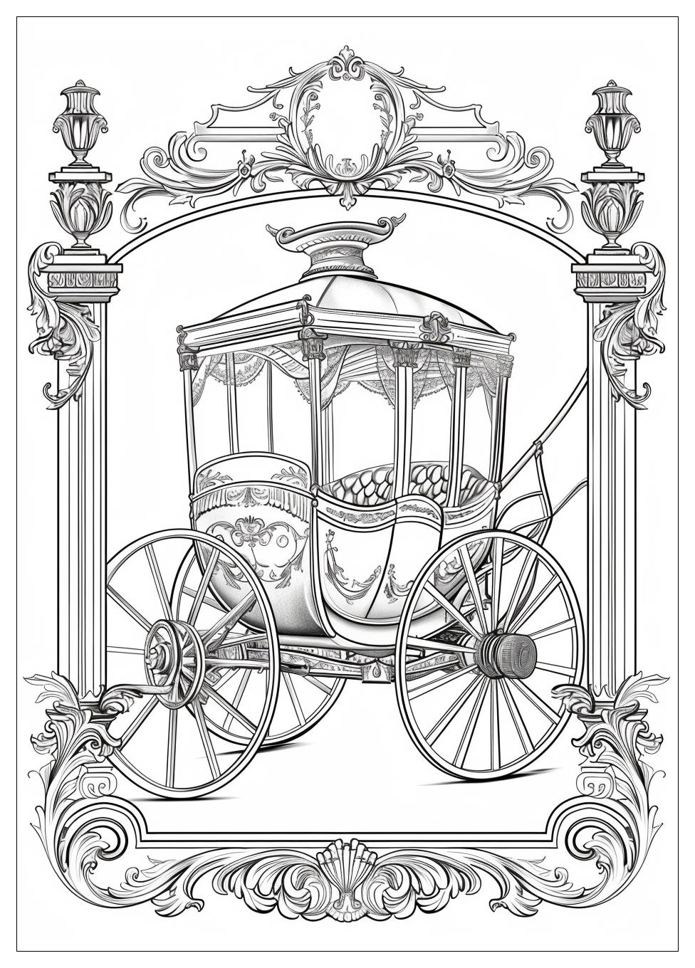 Carriage Coloring Pages-13