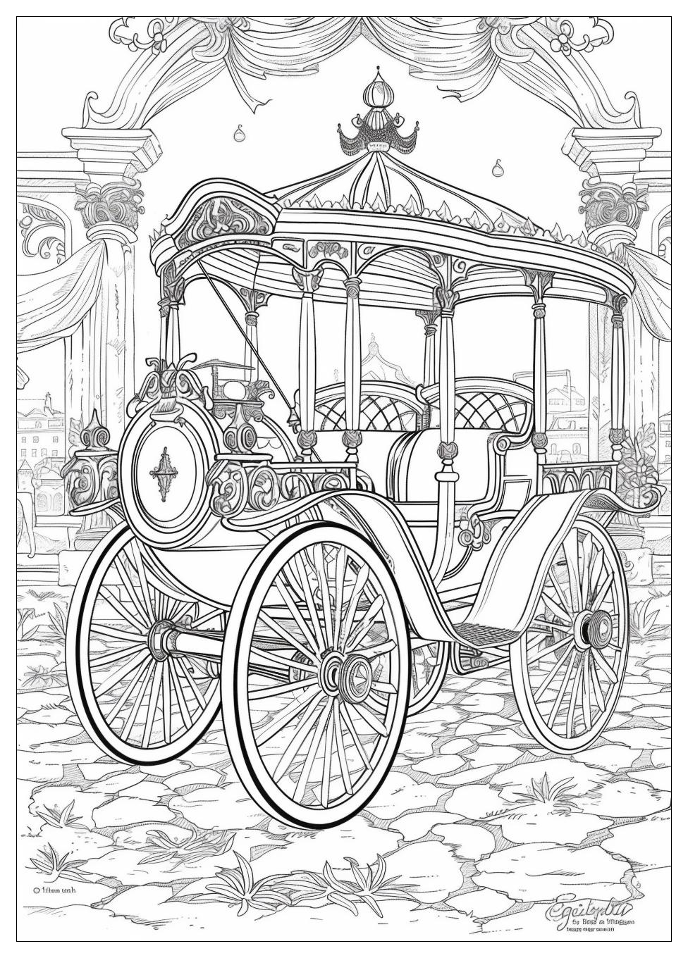 Carriage Coloring Pages-15