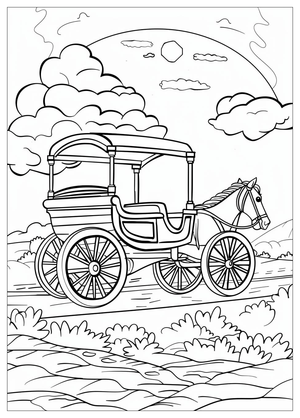 Carriage Coloring Pages-7