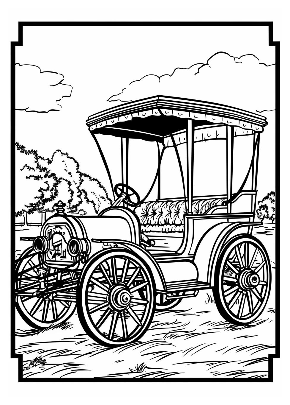 Carriage Coloring Pages-9