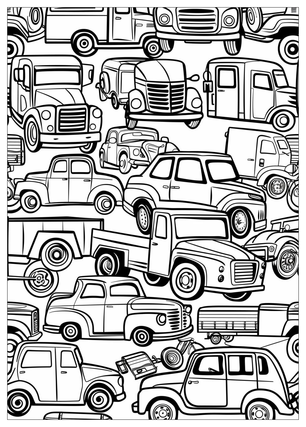 Cars and Trucks Coloring Pages-16