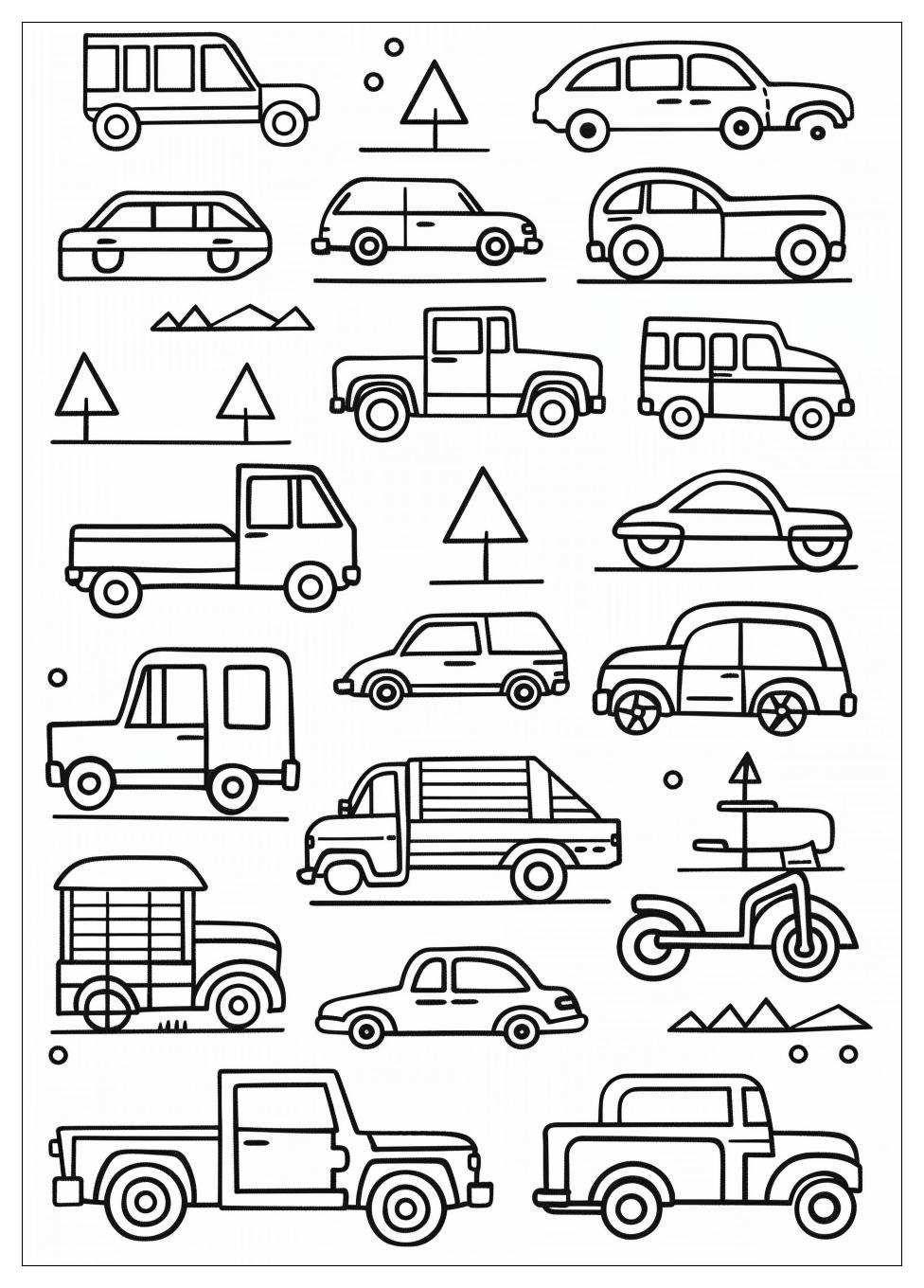 Cars and Trucks Coloring Pages-3