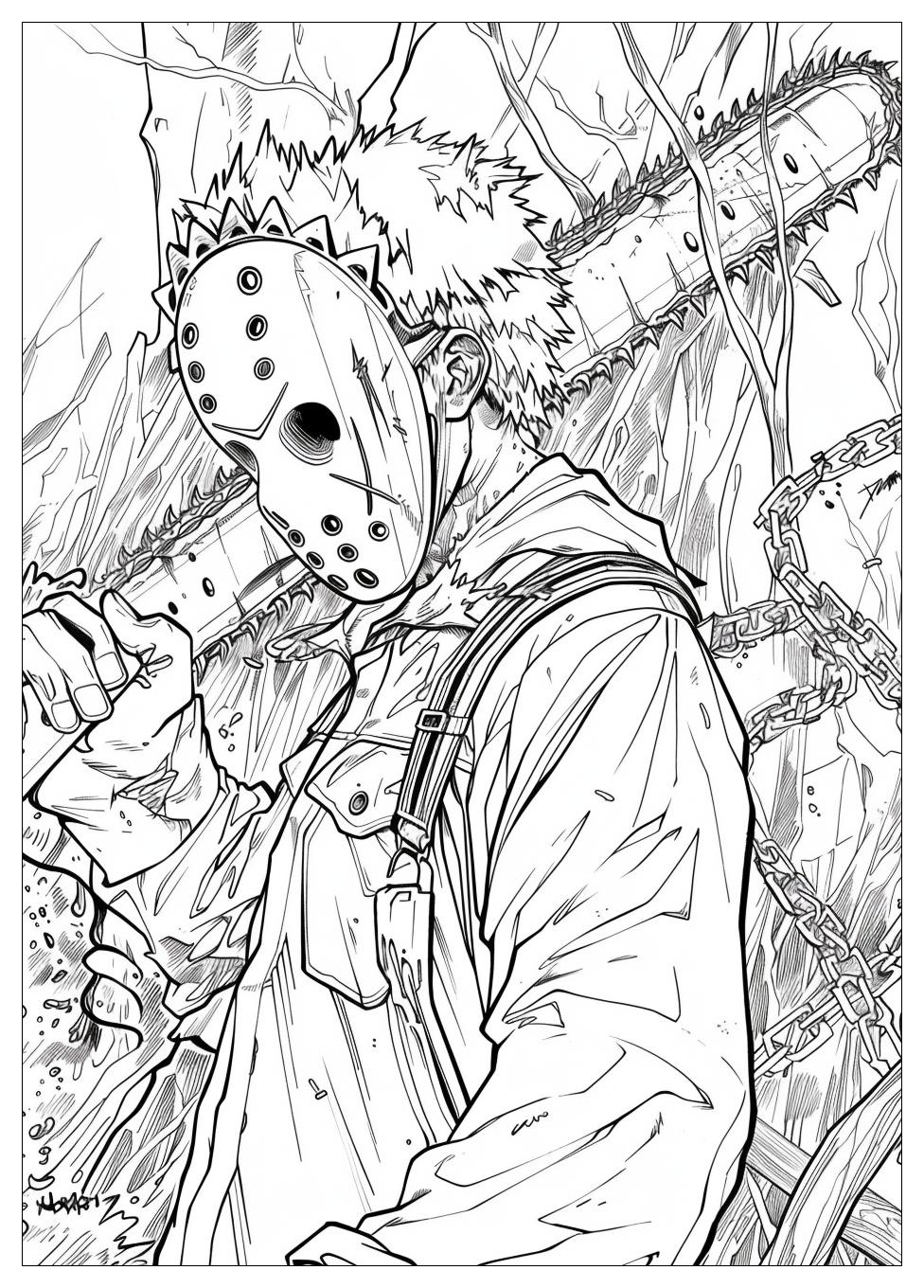 Chainsaw Man Coloring Pages-20