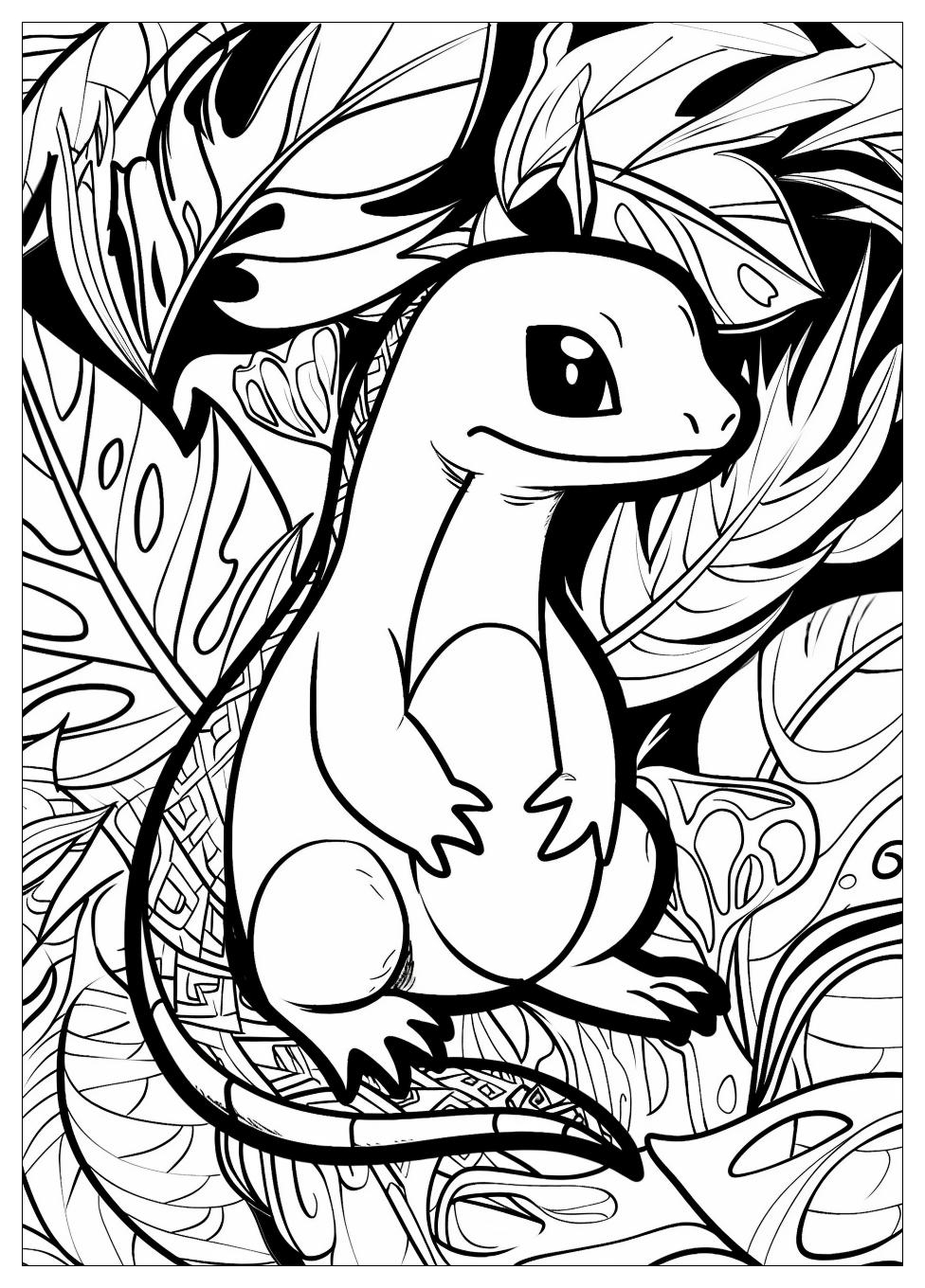 Charmander Coloring Pages-4