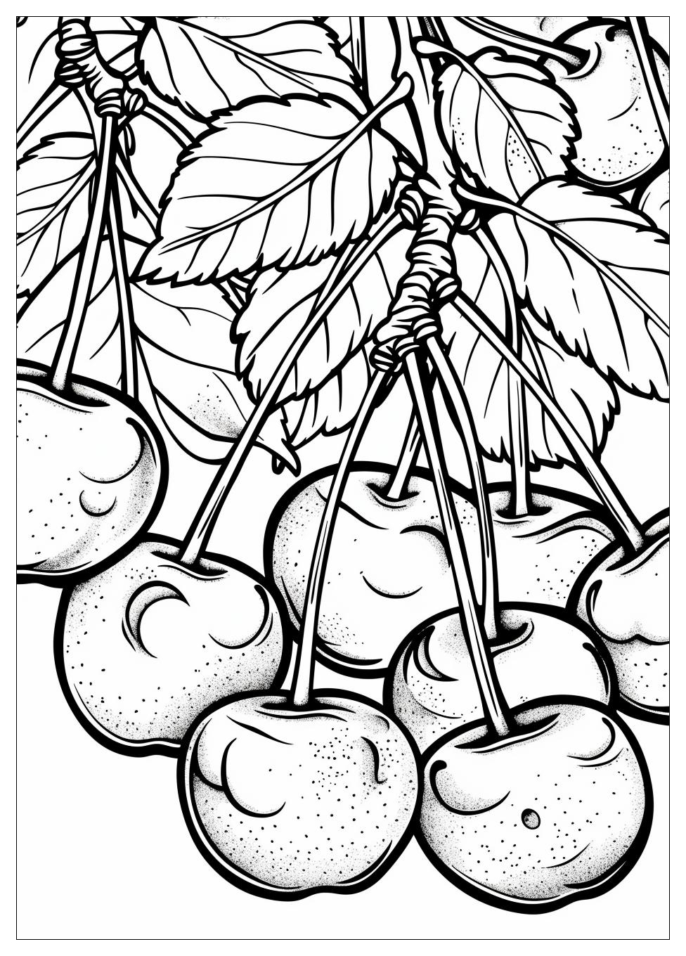 Cherry Coloring Pages-1