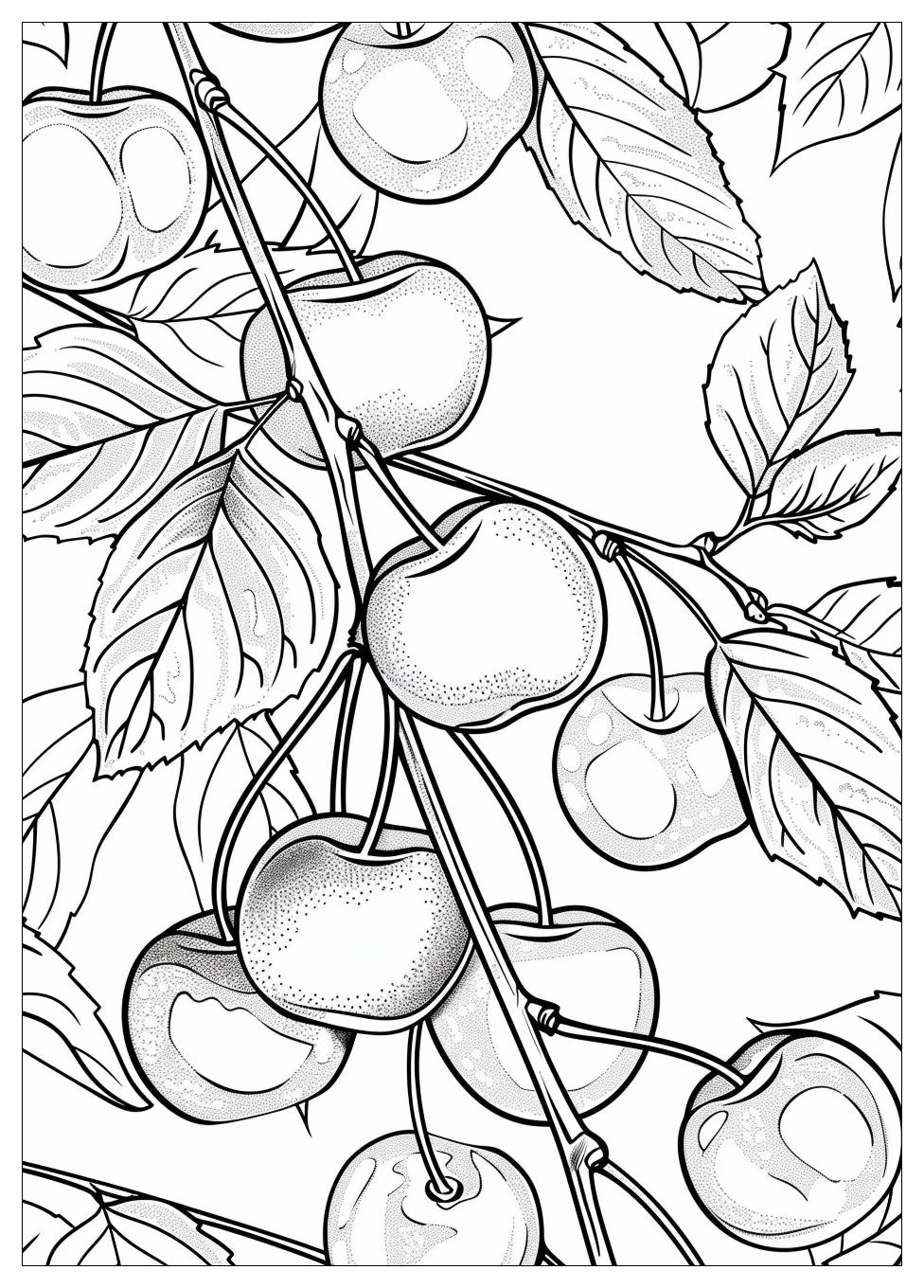 Cherry Coloring Pages-11