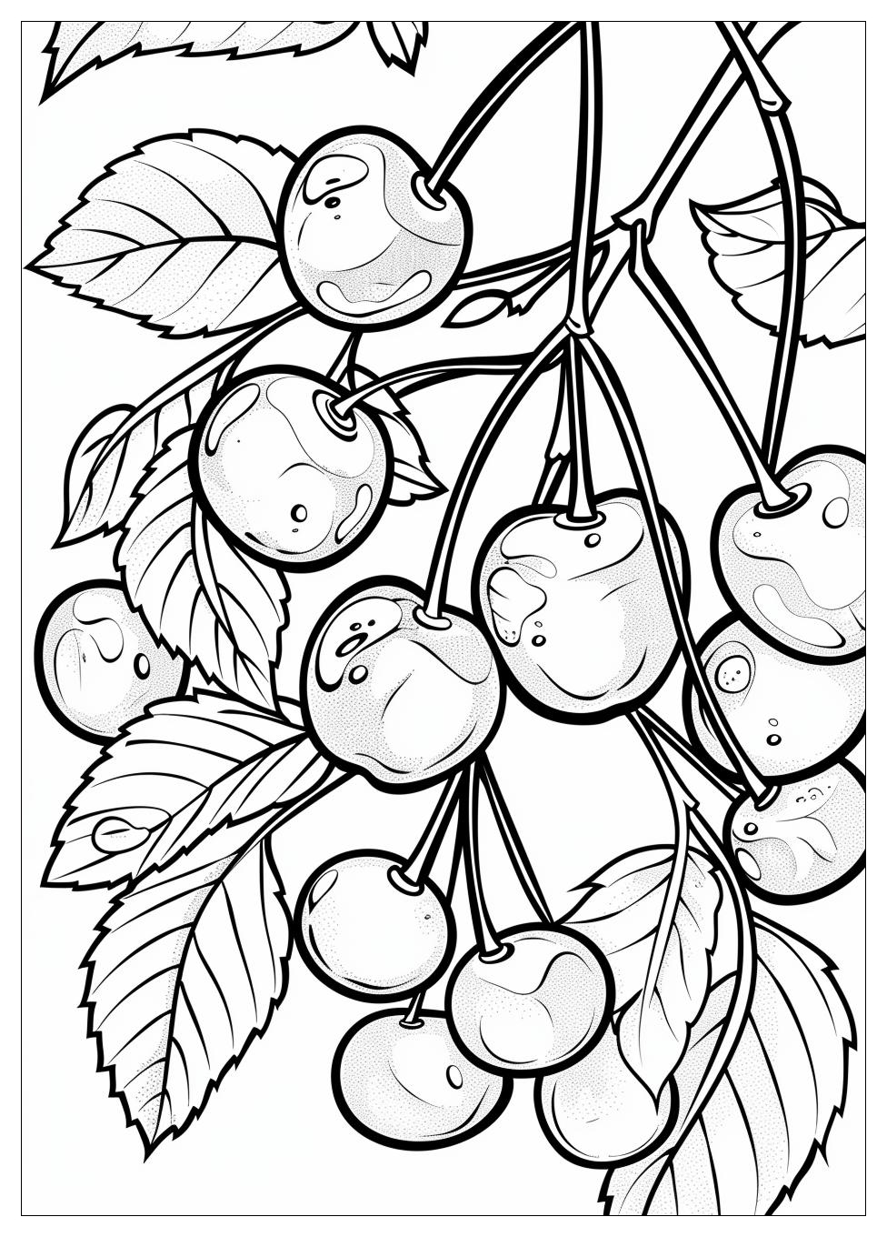 Cherry Coloring Pages-12