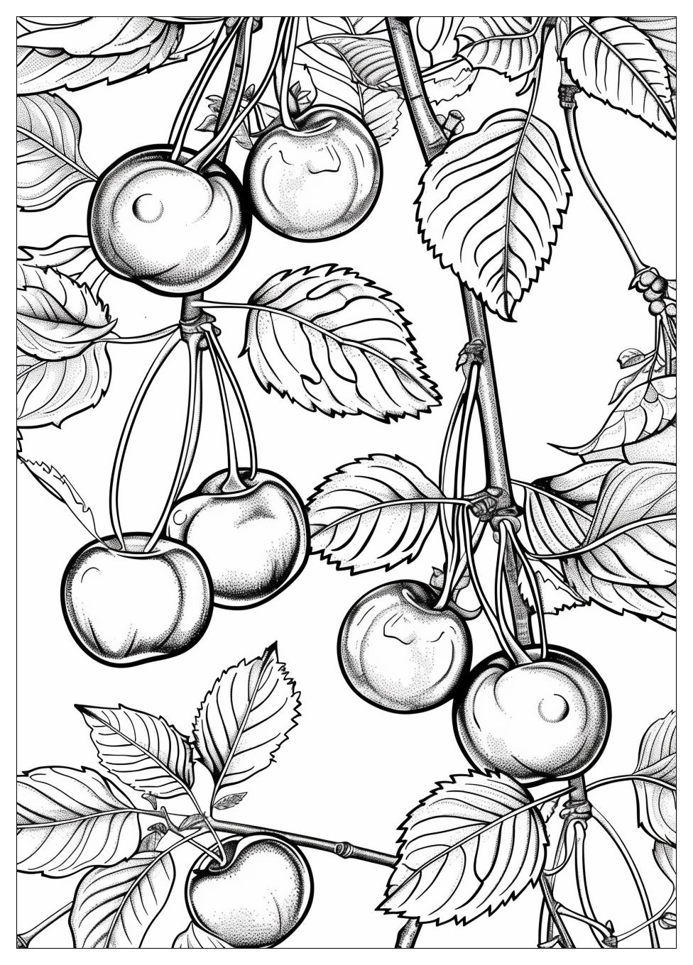 Cherry Coloring Pages-13