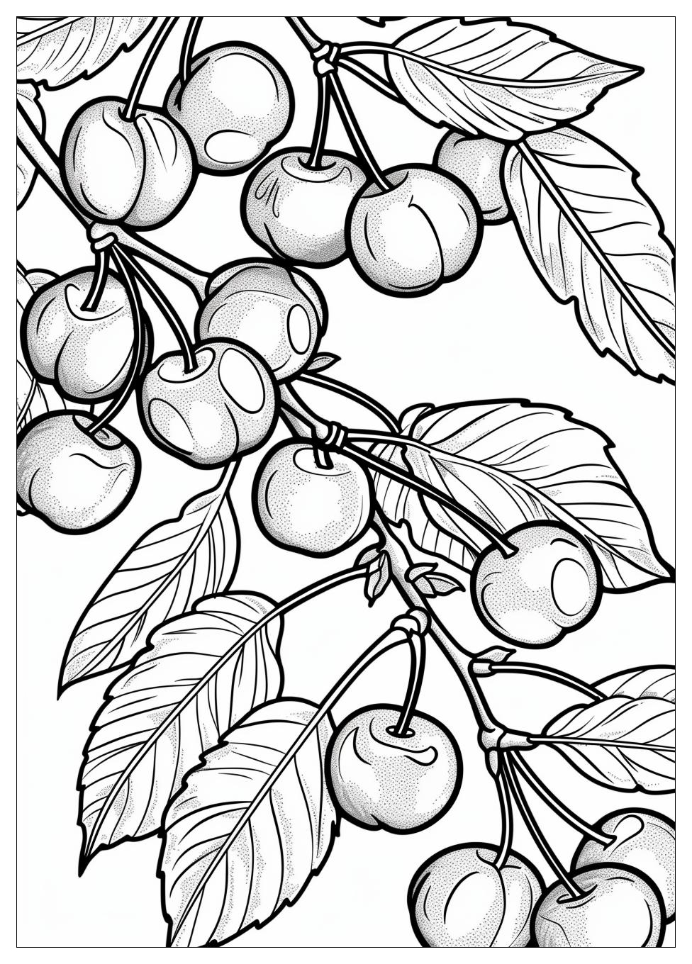 Cherry Coloring Pages-17