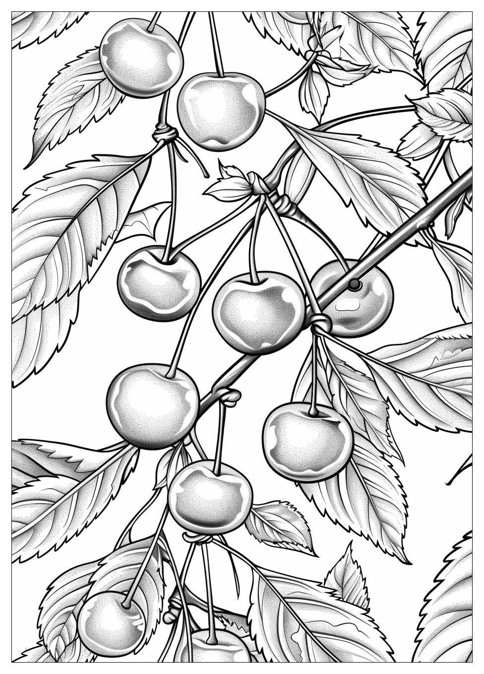 Cherry Coloring Pages-19