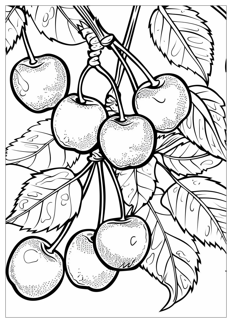 Cherry Coloring Pages-2