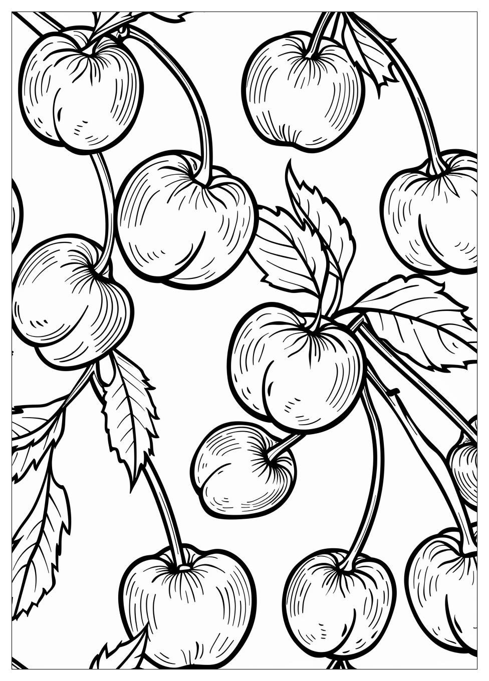 Cherry Coloring Pages-4