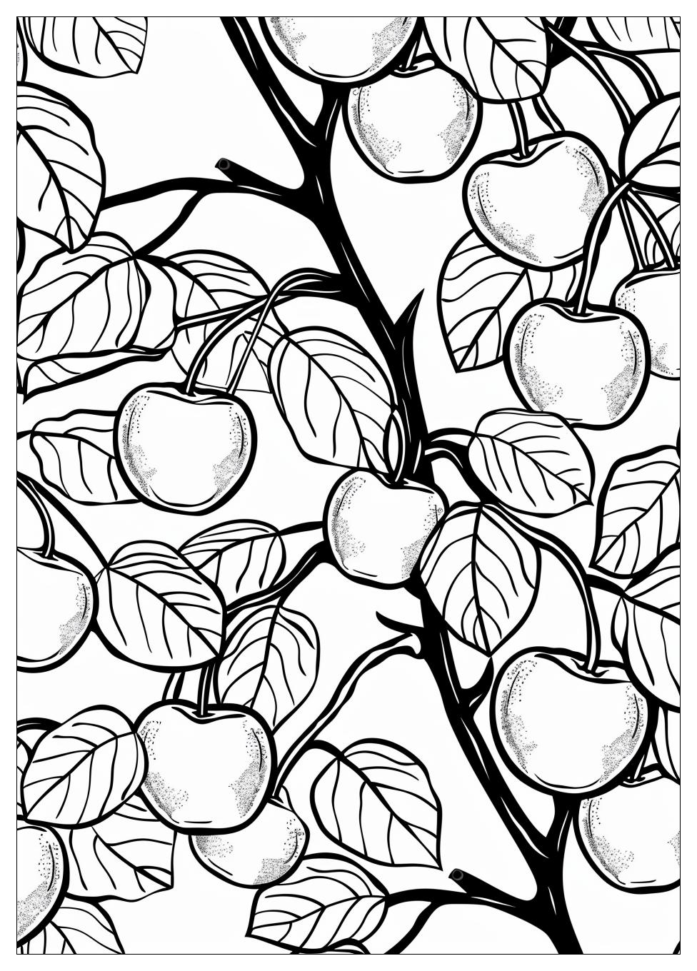 Cherry Coloring Pages-5