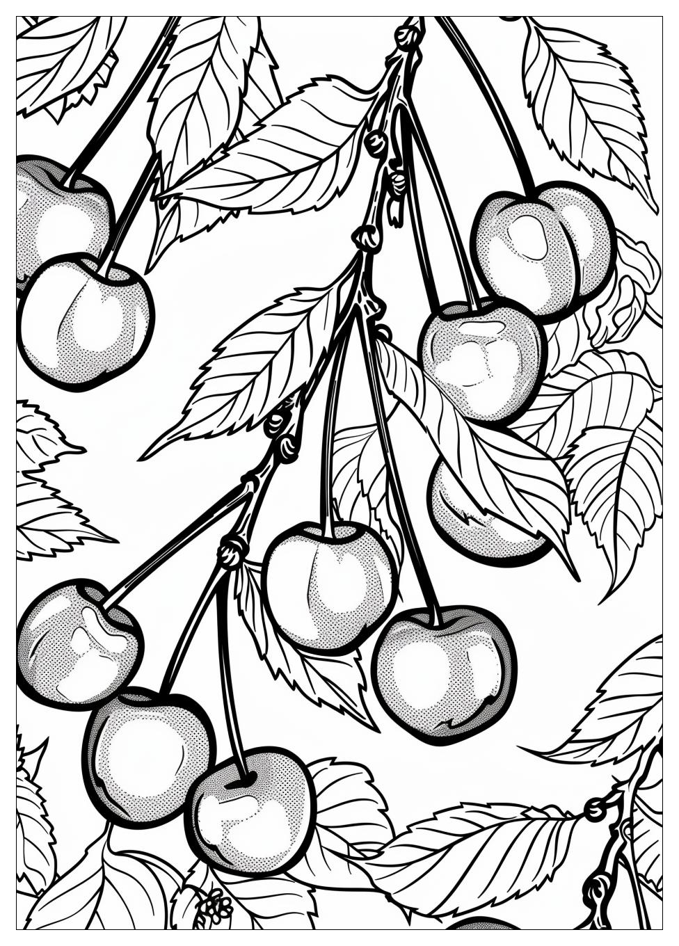 Cherry Coloring Pages-6