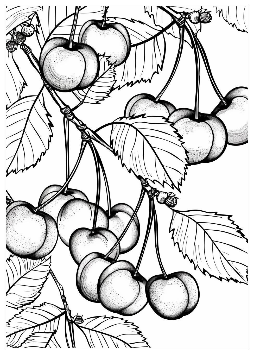 Cherry Coloring Pages-7