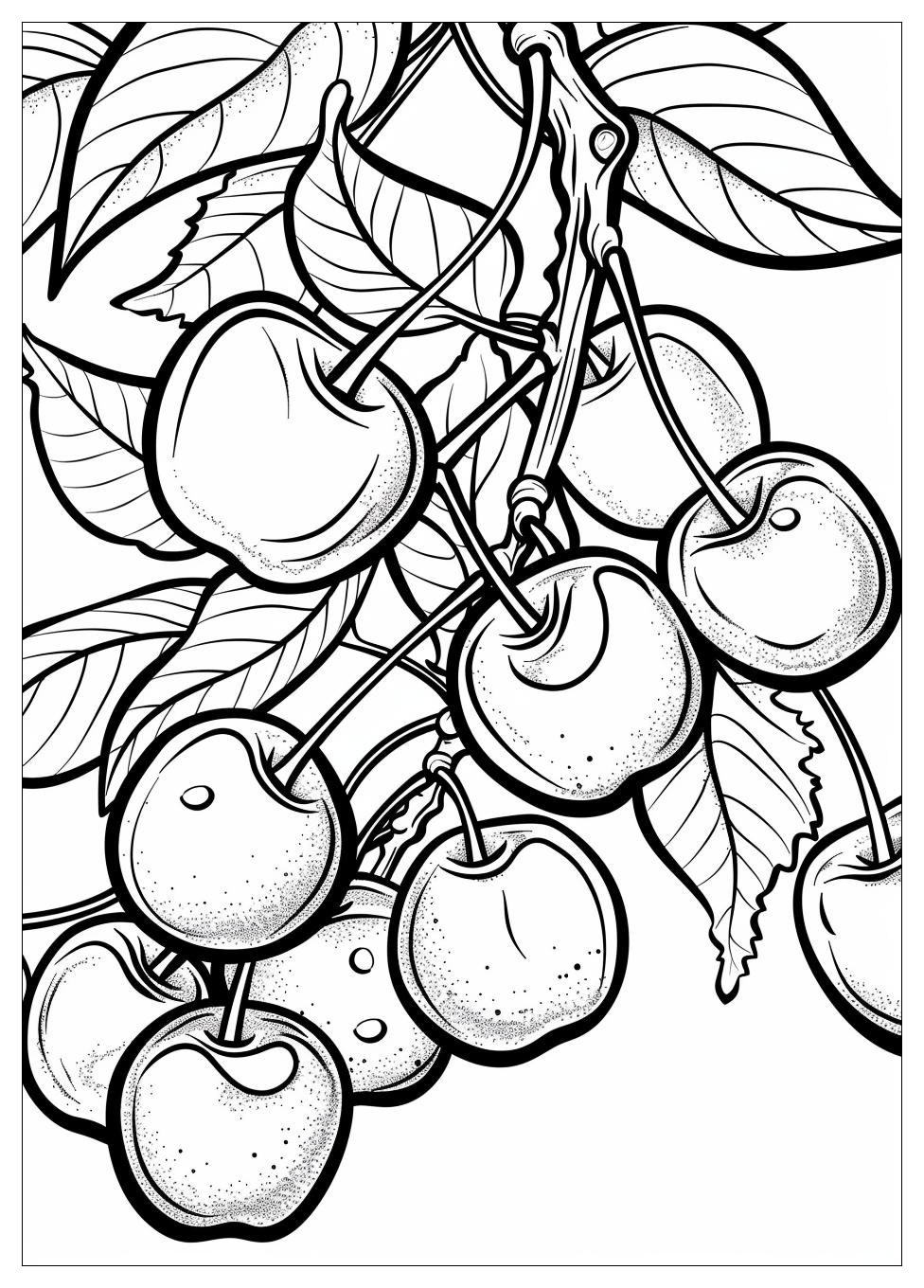 Cherry Coloring Pages-9