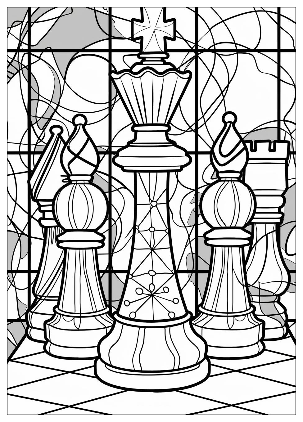 Chess Coloring Pages-1