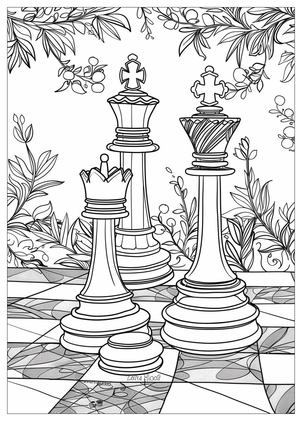 Chess Coloring Pages-15