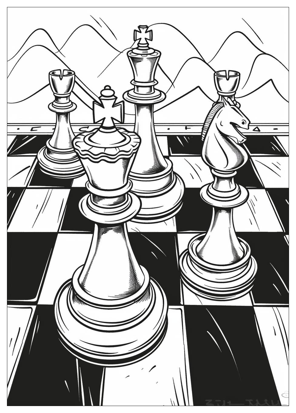 Chess Coloring Pages-9