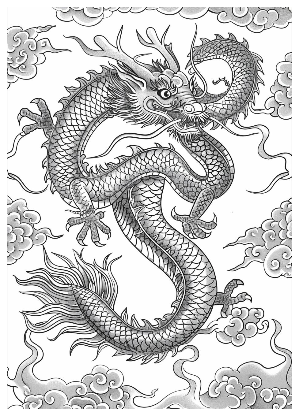 Chinese Dragon Coloring Pages-10