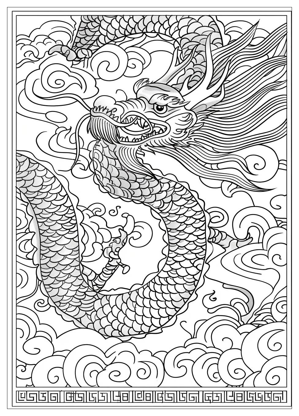 Chinese Dragon Coloring Pages-12