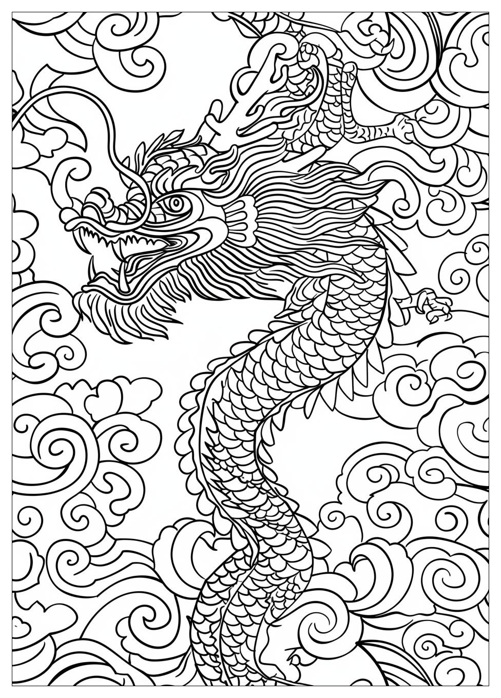 Chinese Dragon Coloring Pages-15