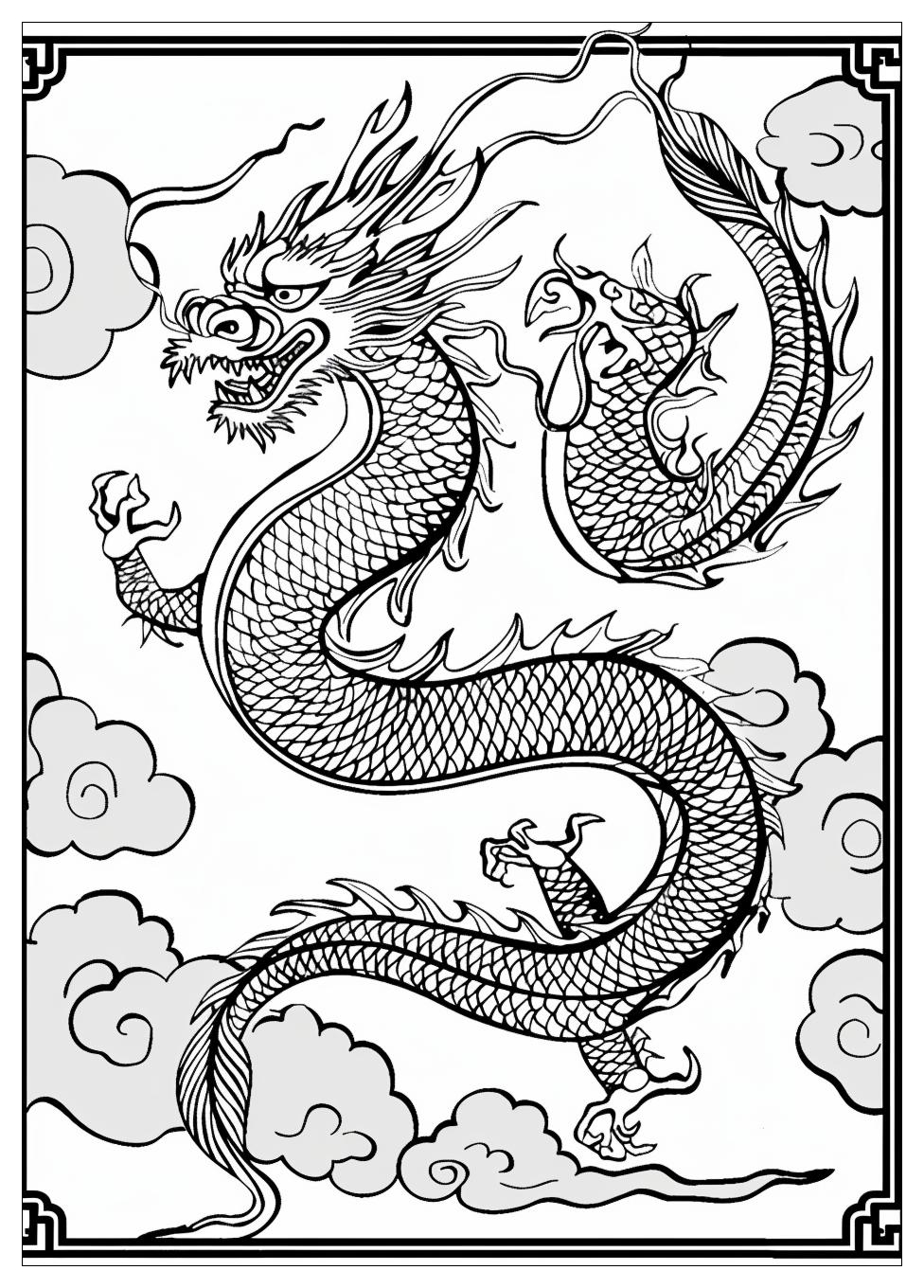 Chinese Dragon Coloring Pages-2