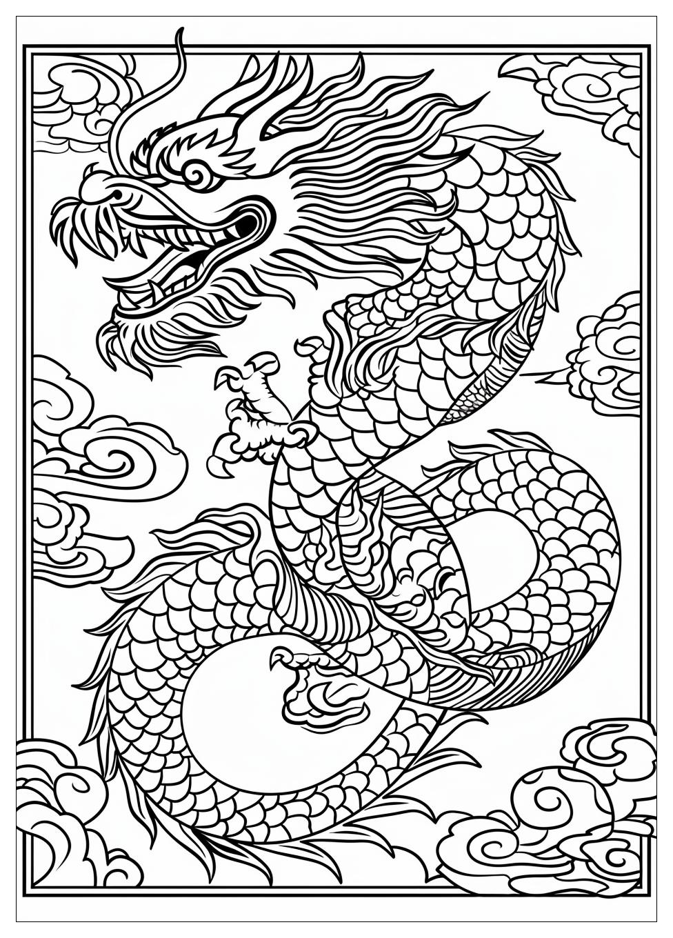 Chinese Dragon Coloring Pages-3