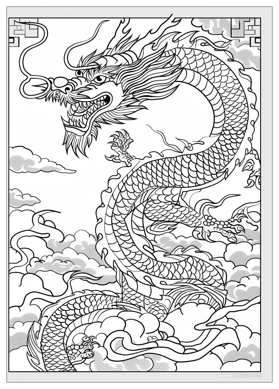 Chinese Dragon Coloring Pages-4