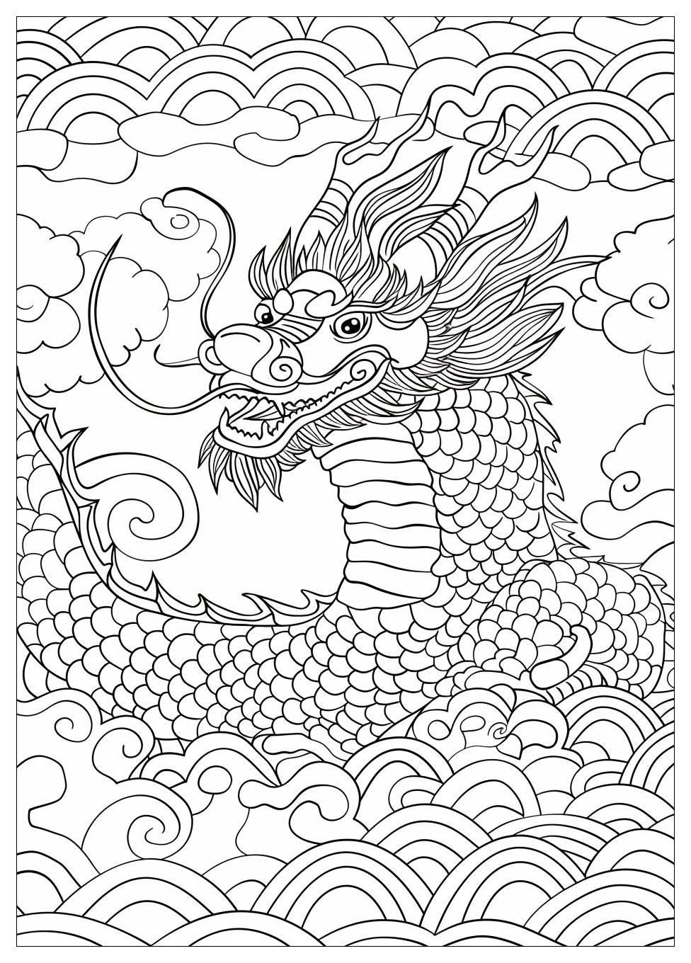 Chinese Dragon Coloring Pages-5