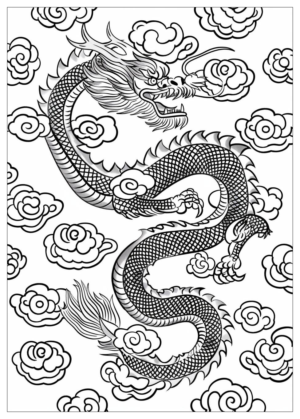 Chinese Dragon Coloring Pages-6