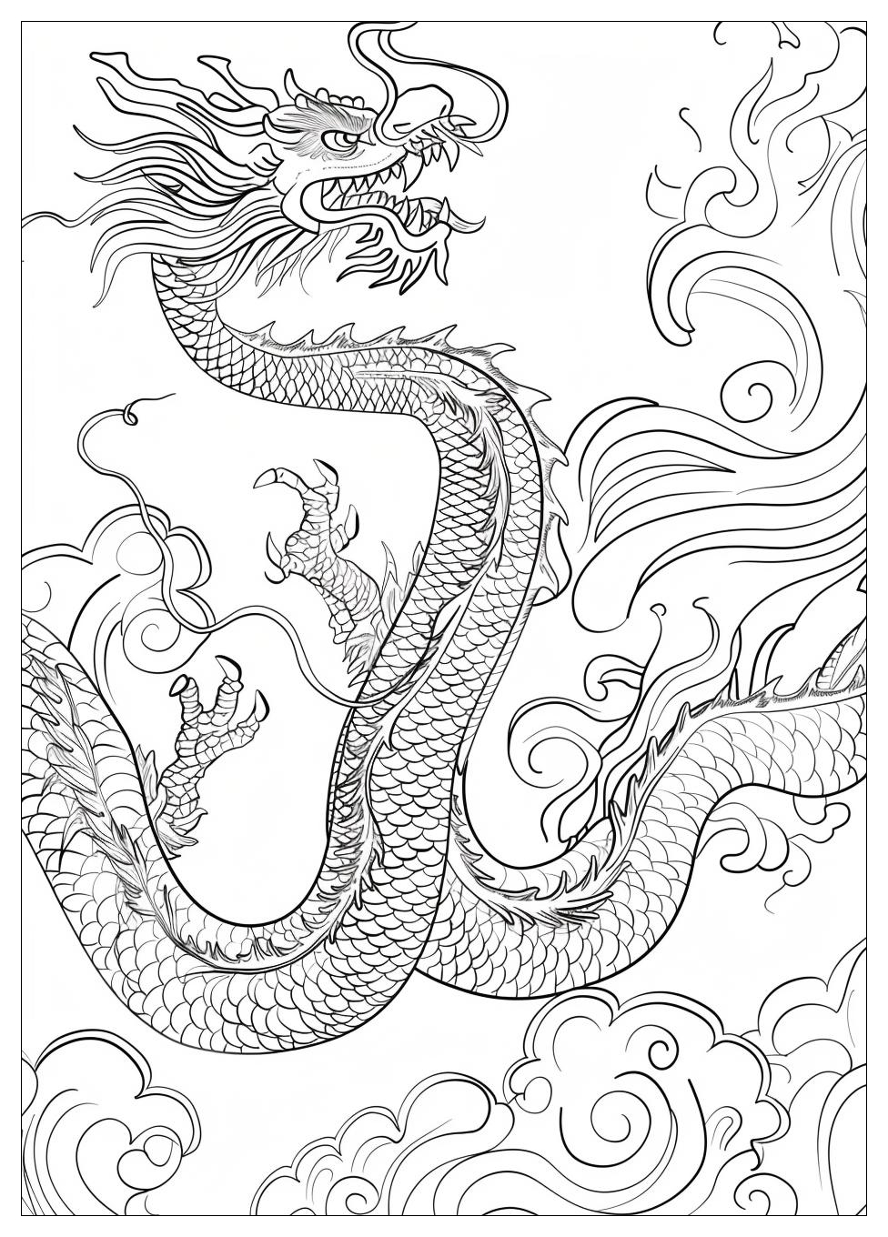 Chinese Dragon Coloring Pages-9