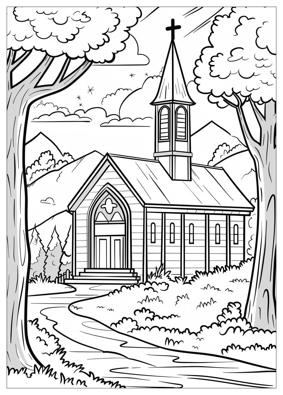 Church Coloring Pages-10