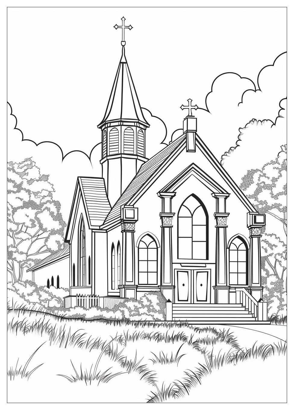 Church Coloring Pages-15